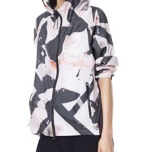 Theory Women's Gray and Pink Abstract Utility Jacket Size P/XS